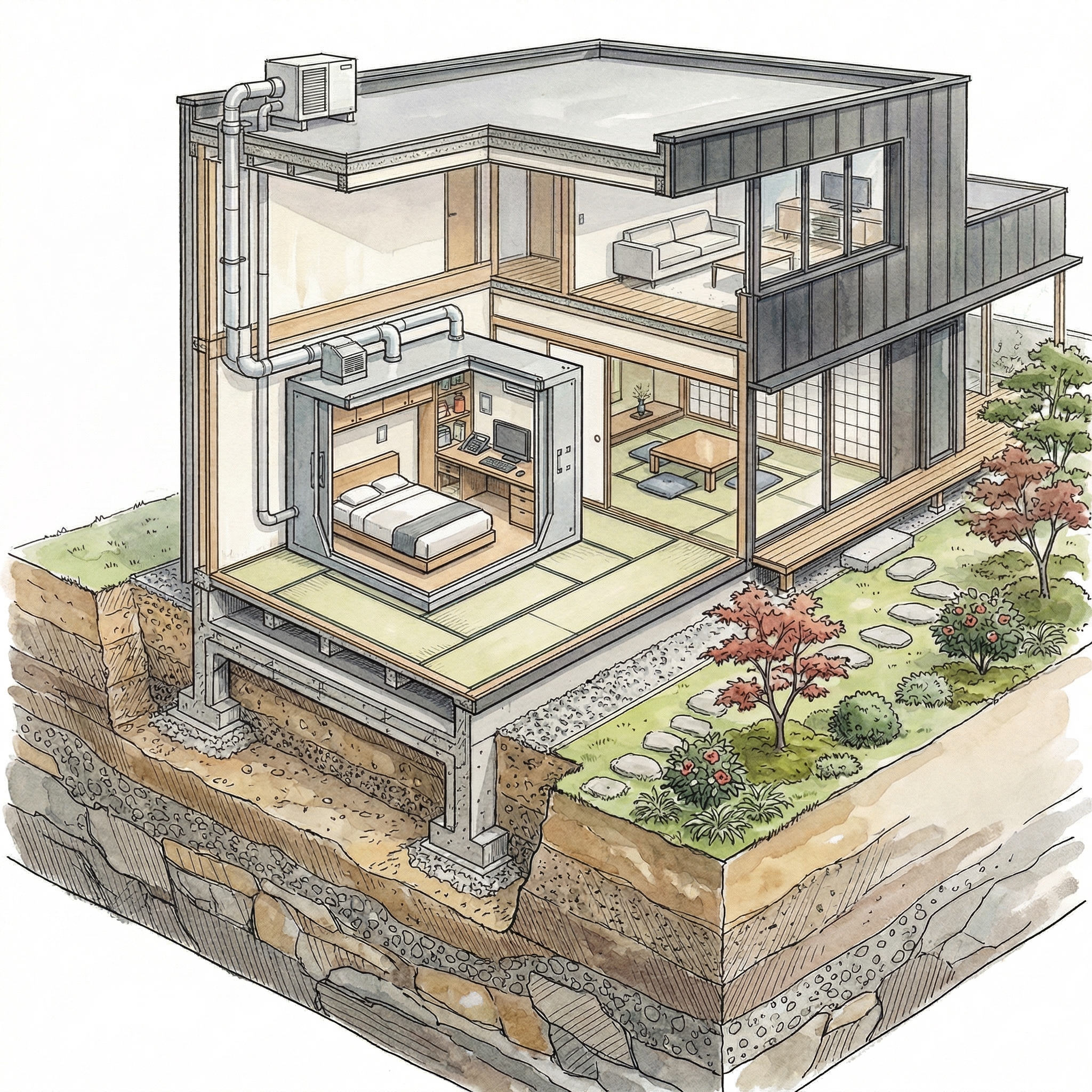 室内設置型シェルター